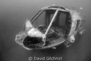 Blackhawk Down- Helicopter in Lake Rawlings, Virginia by David Gilchrist 